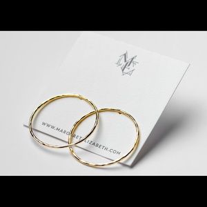 Margaret Elizabeth Gold Hoop Earrings